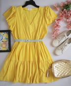 Vestido con bolsas a los lados incluye cincho ⚓