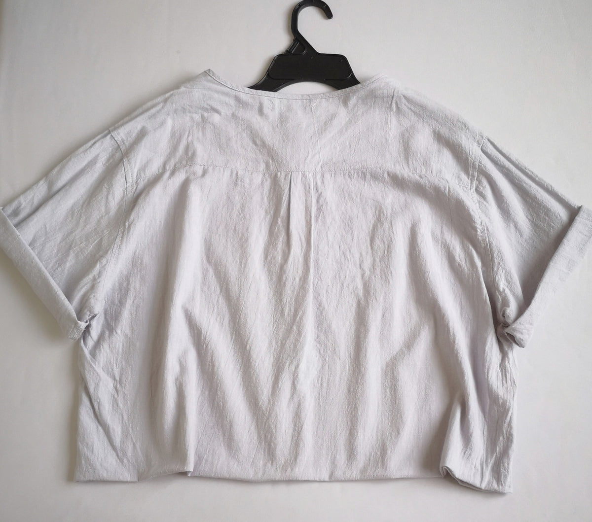 Blusa corta de algodón y pantalón con paletones ⚓