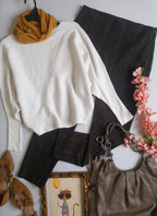 Blusa acanalada con pantalón stresh 💙