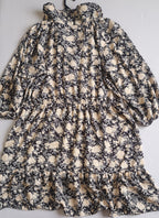 Vestido cuello bebe incluye cincho