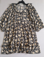 Vestido cuello bebe incluye cincho