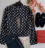 Blusa manga larga incluye collar ⚓