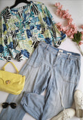 Pantalón jogger con blusa