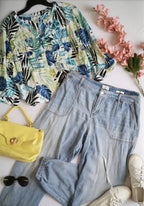 Pantalón jogger con blusa