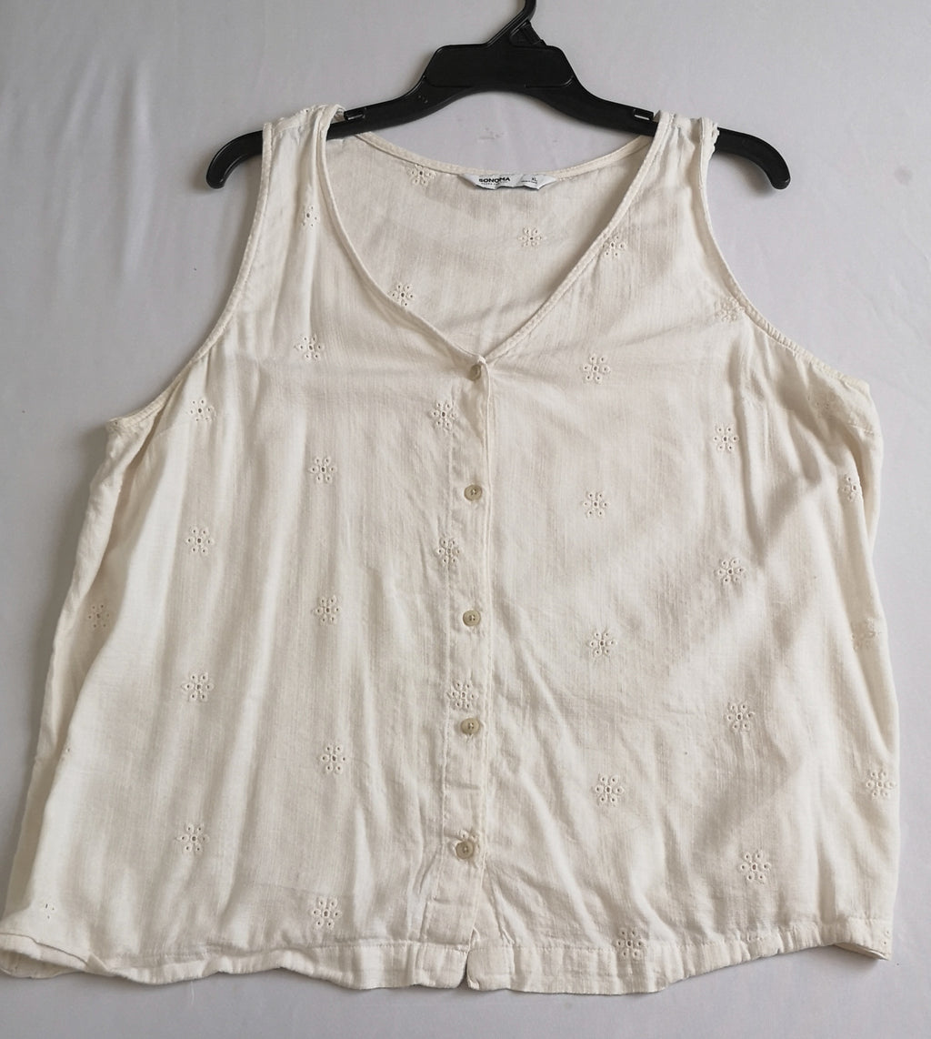 Pantalón de lino con blusa sin mangas ❤️