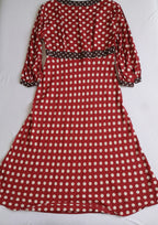 Vestido midi manga 3/4 ⚓