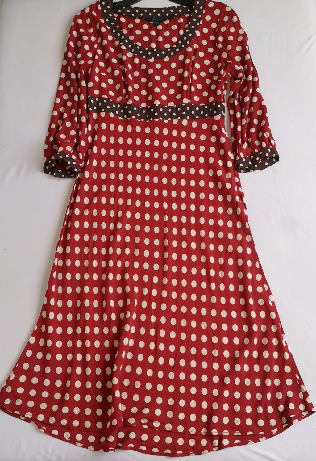 Vestido midi manga 3/4 ⚓