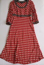 Vestido midi manga 3/4 ⚓
