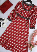 Vestido midi manga 3/4 ⚓
