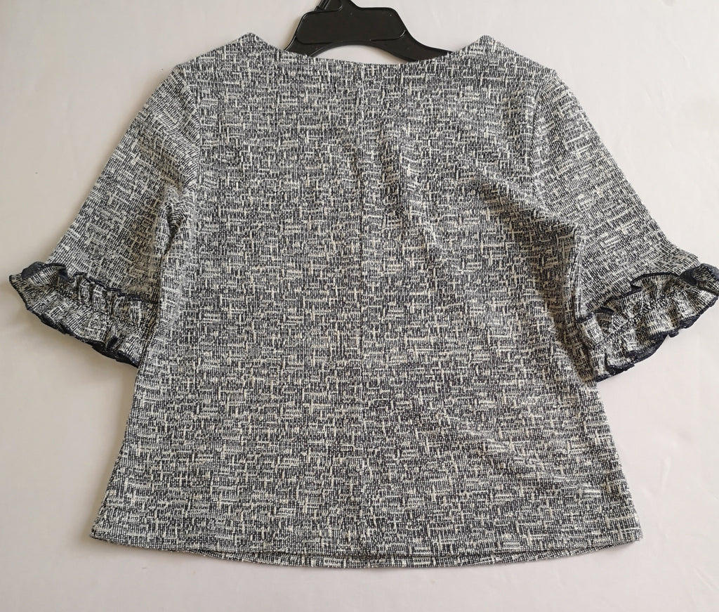 Pantalón tela suave y blusa con olanes 💙