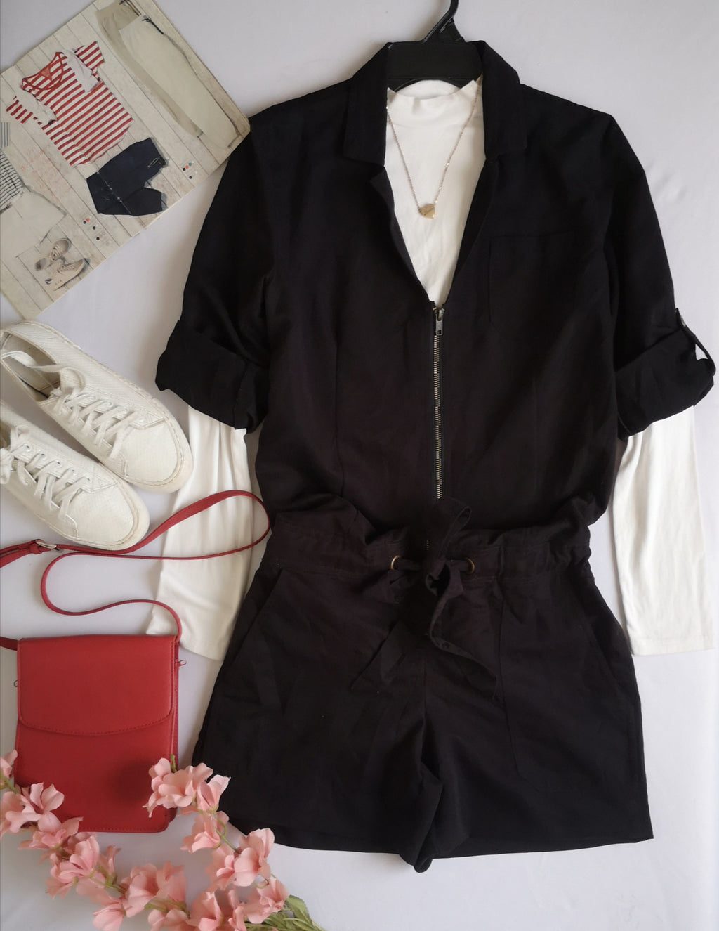 Enterizo manga 3/4 incluye collar ⚓