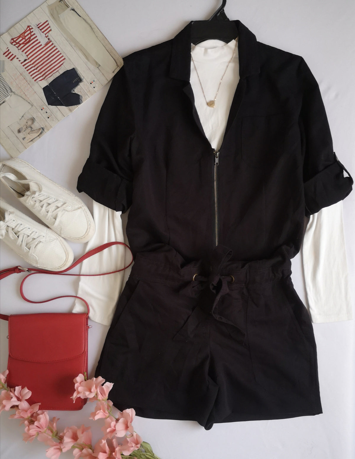Enterizo manga 3/4 incluye collar ⚓