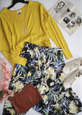 Palazzo tipo seda con blusa estilo ancho