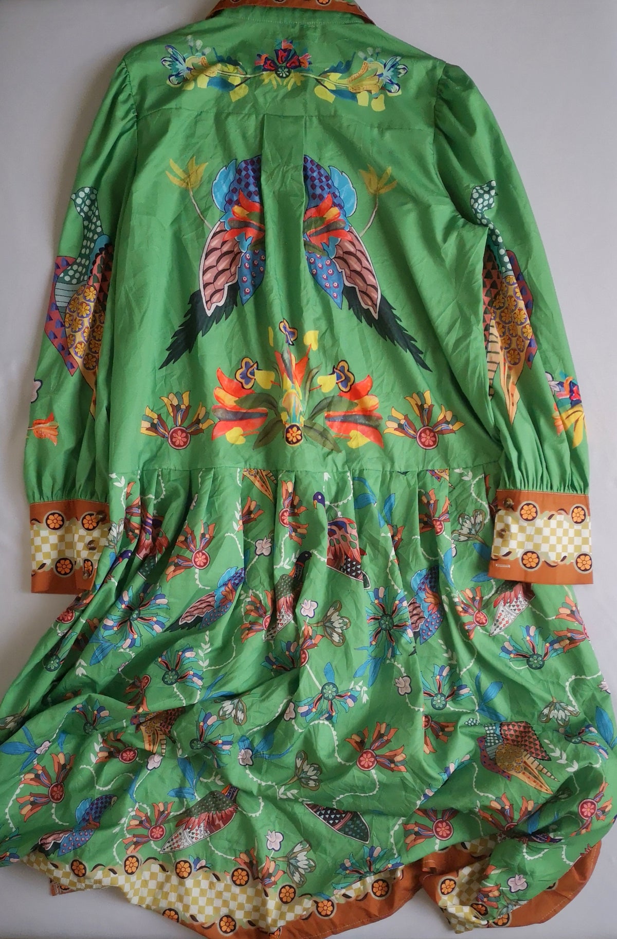 Vestido mangas bombachas incluye cincho