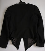 Chaqueta bordada asimétrica