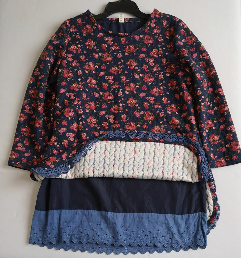 Blusa larga con forro incluye cincho
