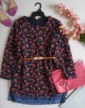 Blusa larga con forro incluye cincho