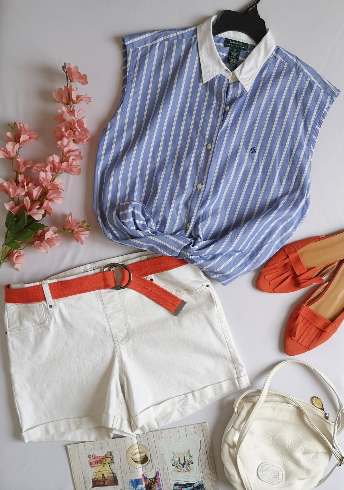 Blusa sin mangas con short ⚓