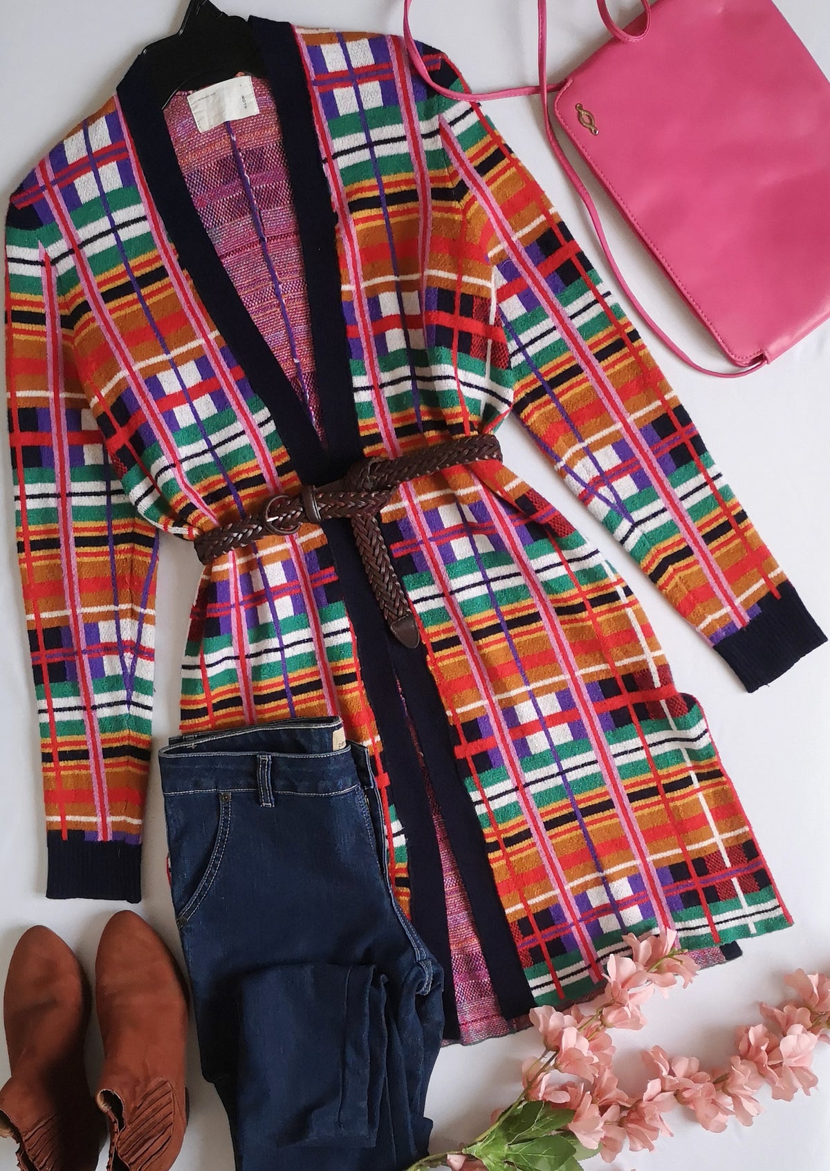 Cardigan tejido incluye cincho 💙