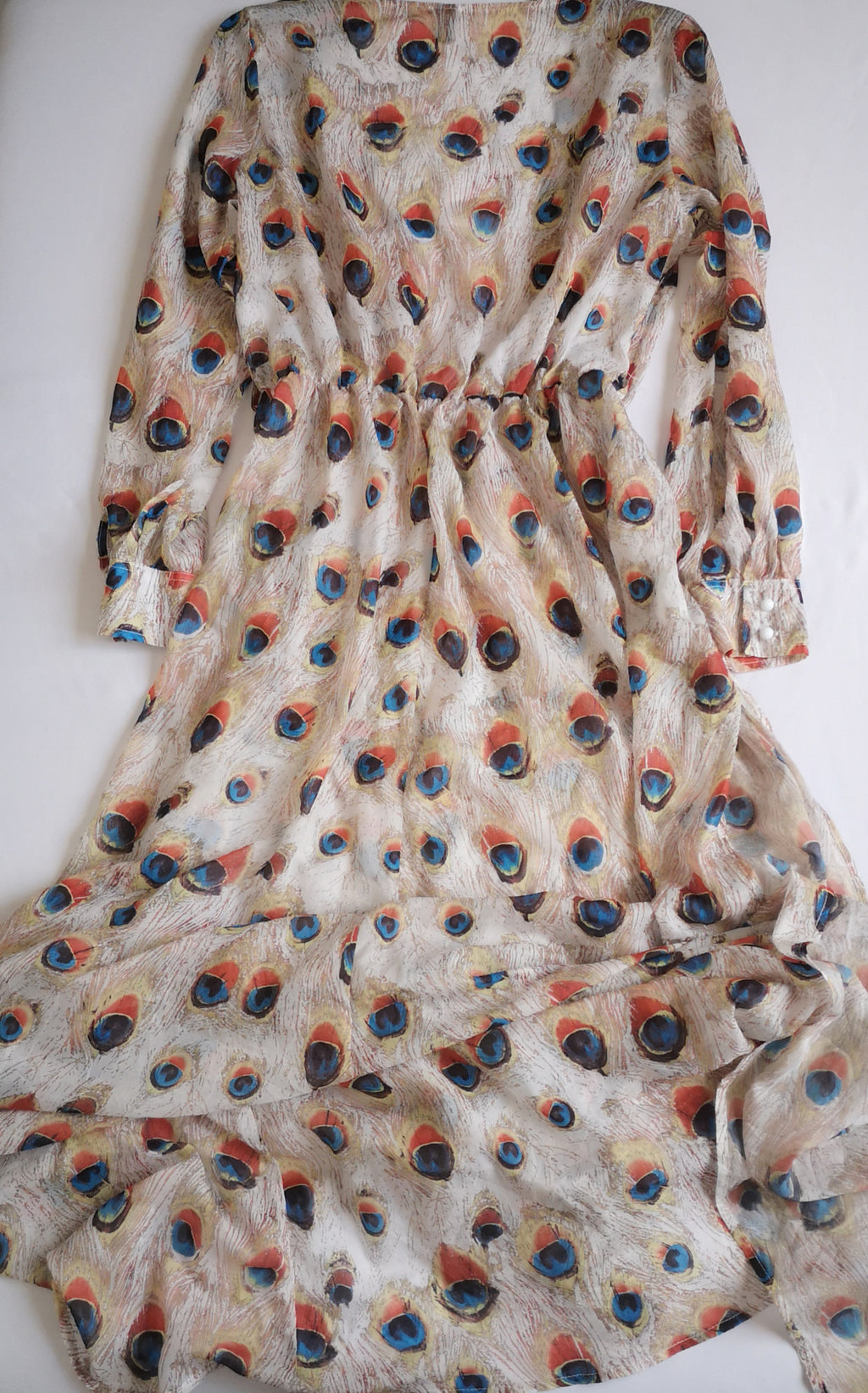 Vestido trasparente abierto de adelante incluye cincho