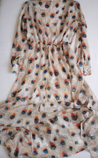 Vestido trasparente abierto de adelante incluye cincho