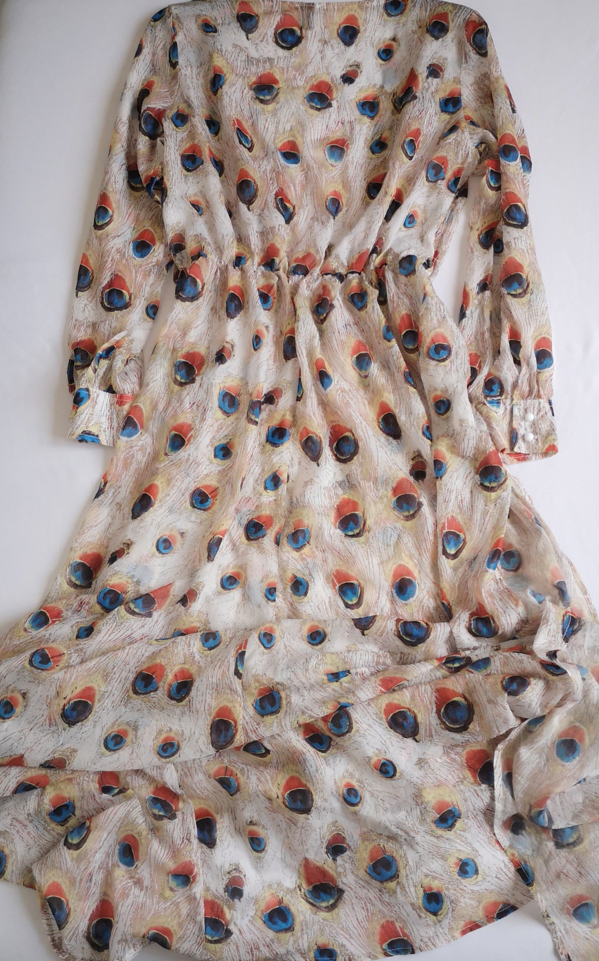 Vestido trasparente abierto de adelante incluye cincho