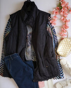 Chaleco reversible con blusa manga larga