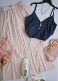 Palazzo con encaje y blusa de tirantes ⚓