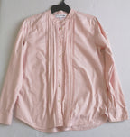 Blusa de algodón cuello chino incluye boina