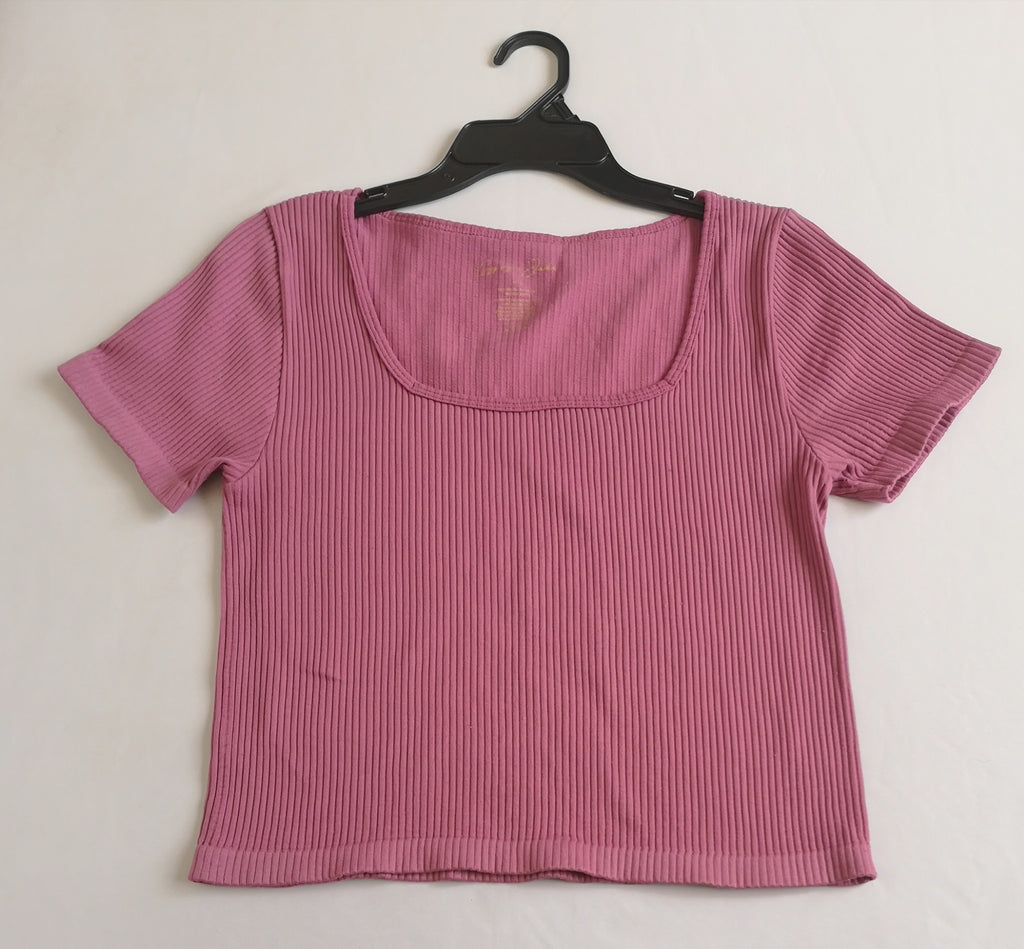 Blusa corta con pants ❤️