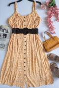 Vestido con botones adelante incluye cincho ⚓