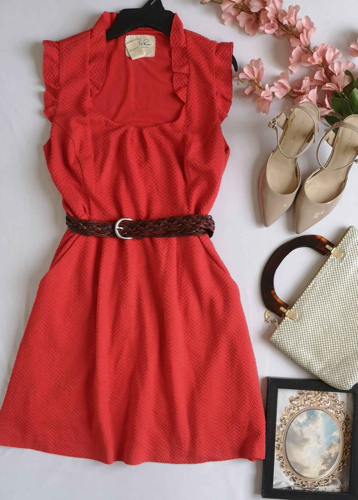 Vestido con bolsas a los lados incluye cincho ❤️