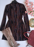 Vestido corte A incluye collar