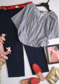 Blusa de algodón con pantalón corto