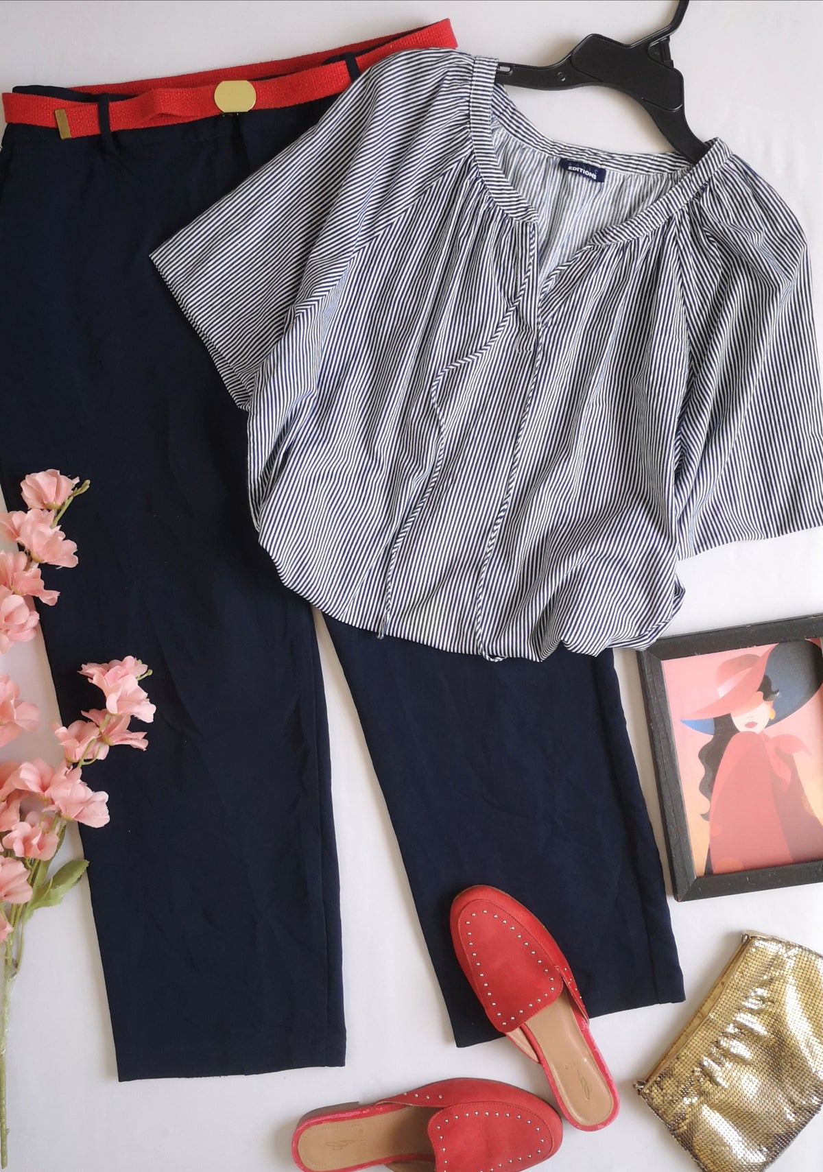 Blusa de algodón con pantalón corto
