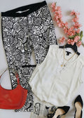 Pantalón corte recto con blusa sin mangas
