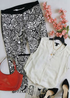 Pantalón corte recto con blusa sin mangas