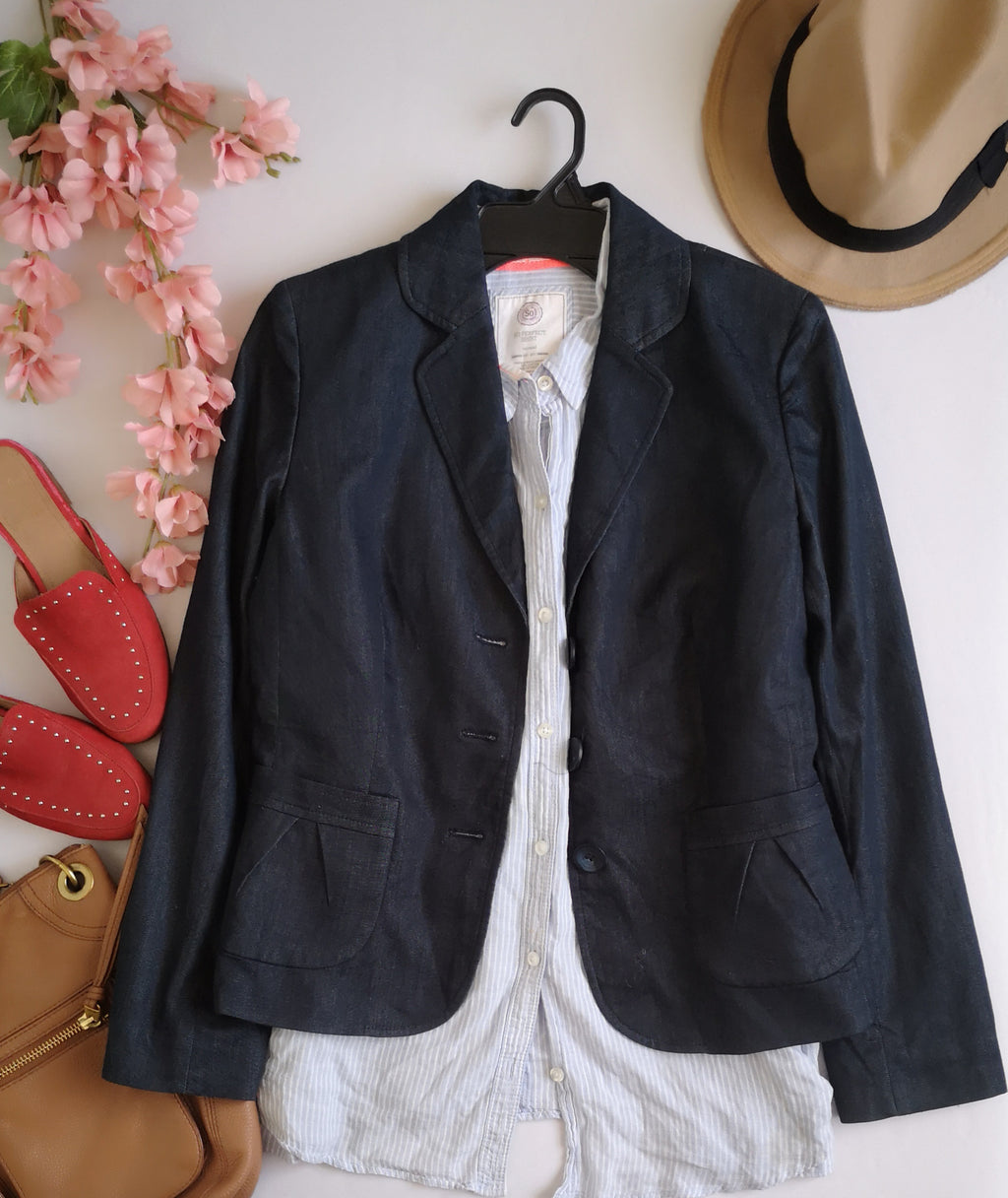 Blazer con bolsas adelante