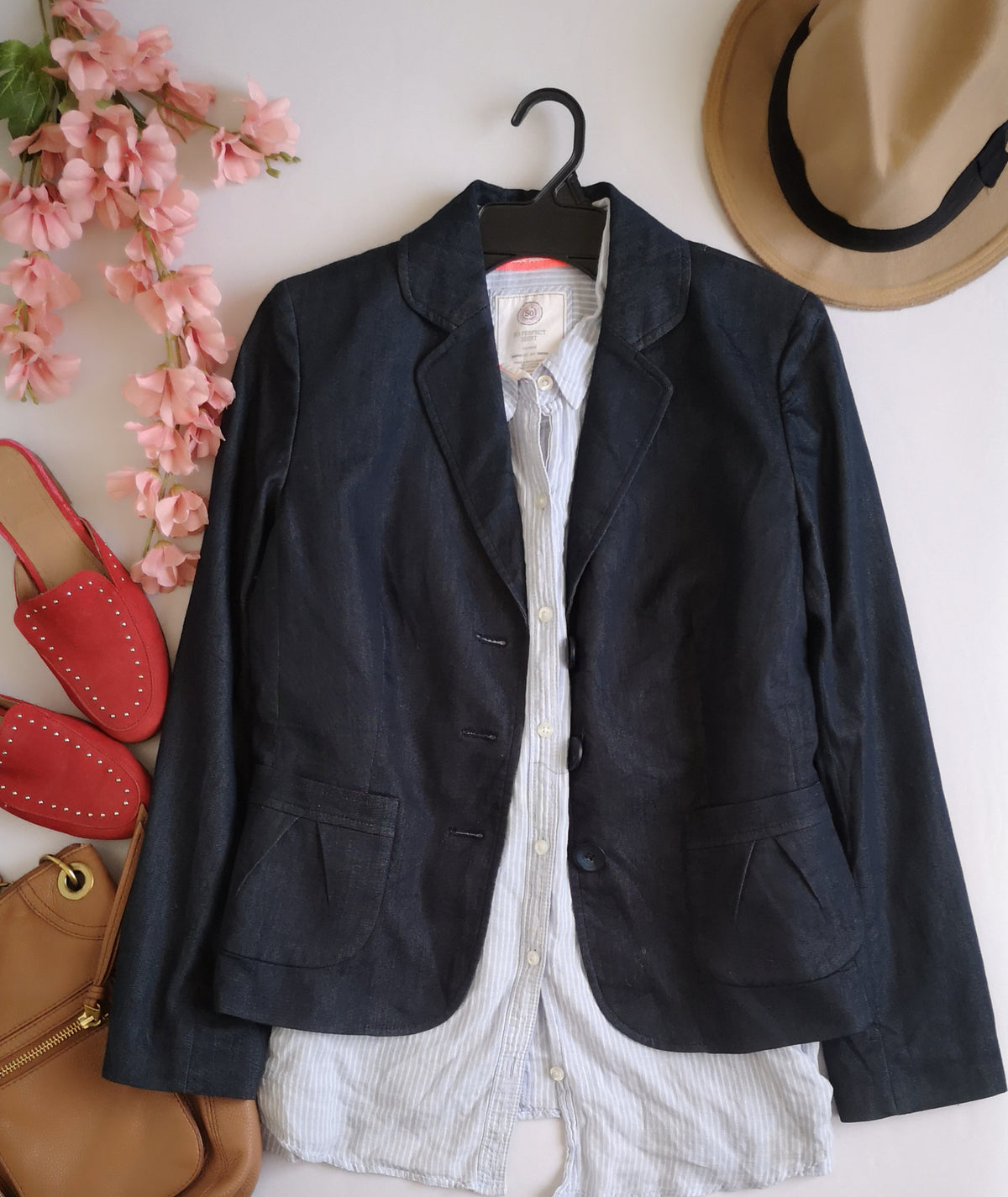 Blazer con bolsas adelante