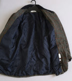 Blazer con cuello de cuero