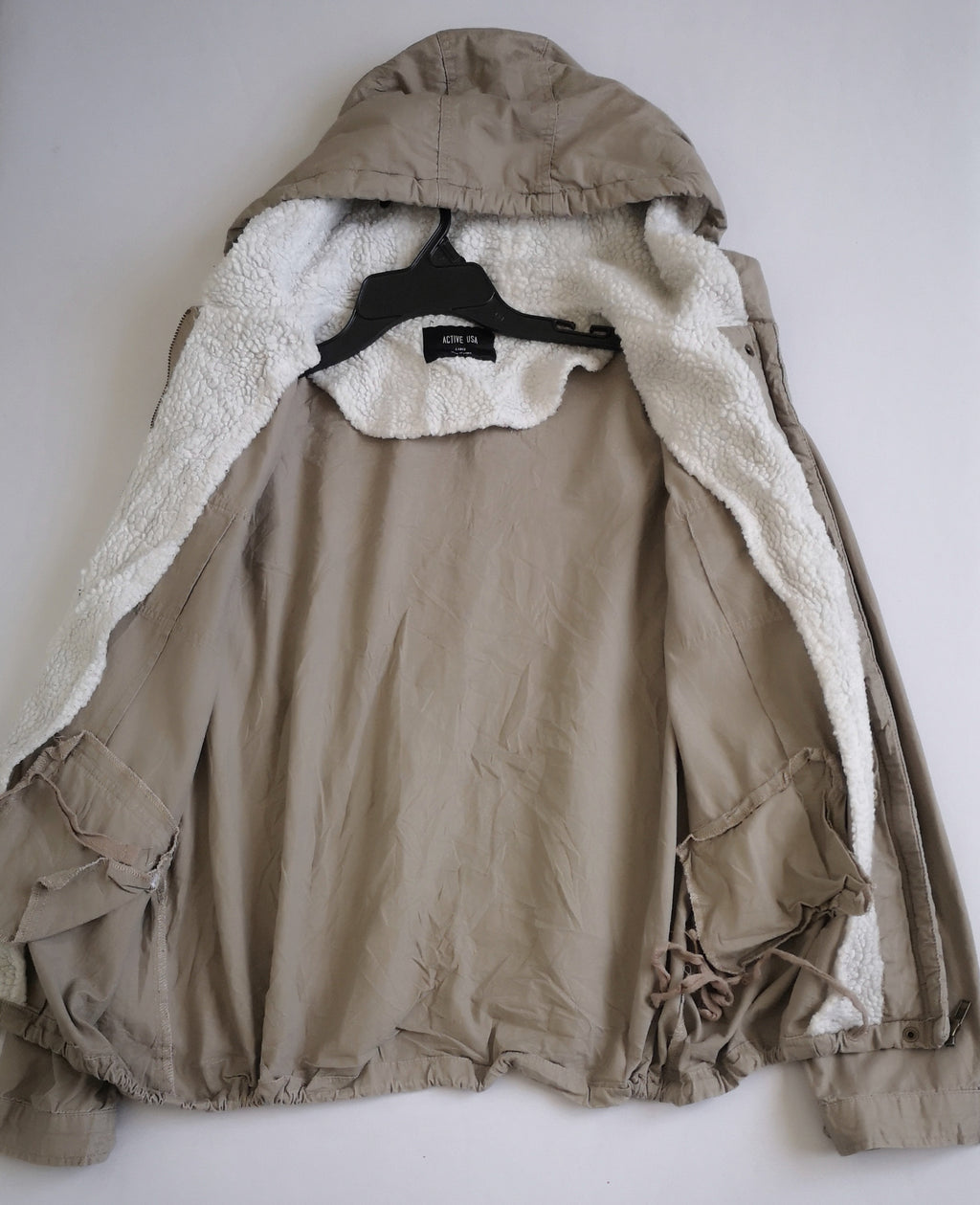 Parka con gorro borreguito