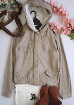 Parka con gorro borreguito