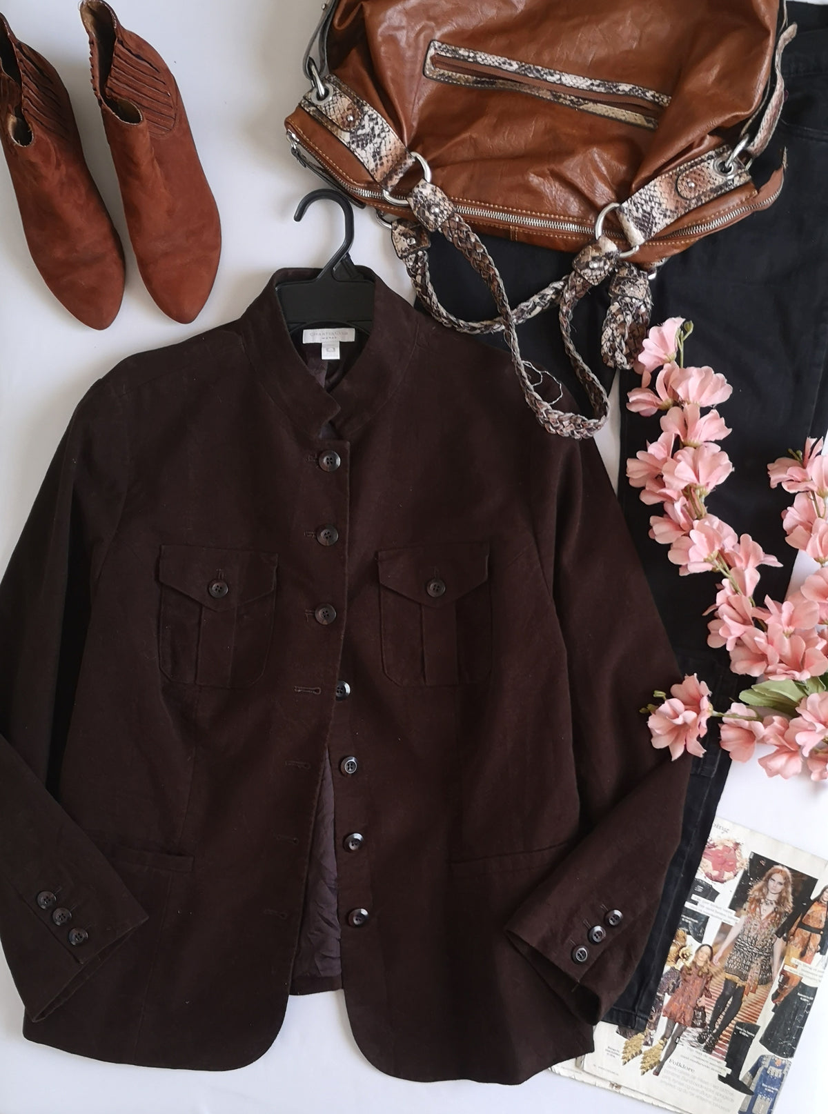 Chaqueta cuello chino