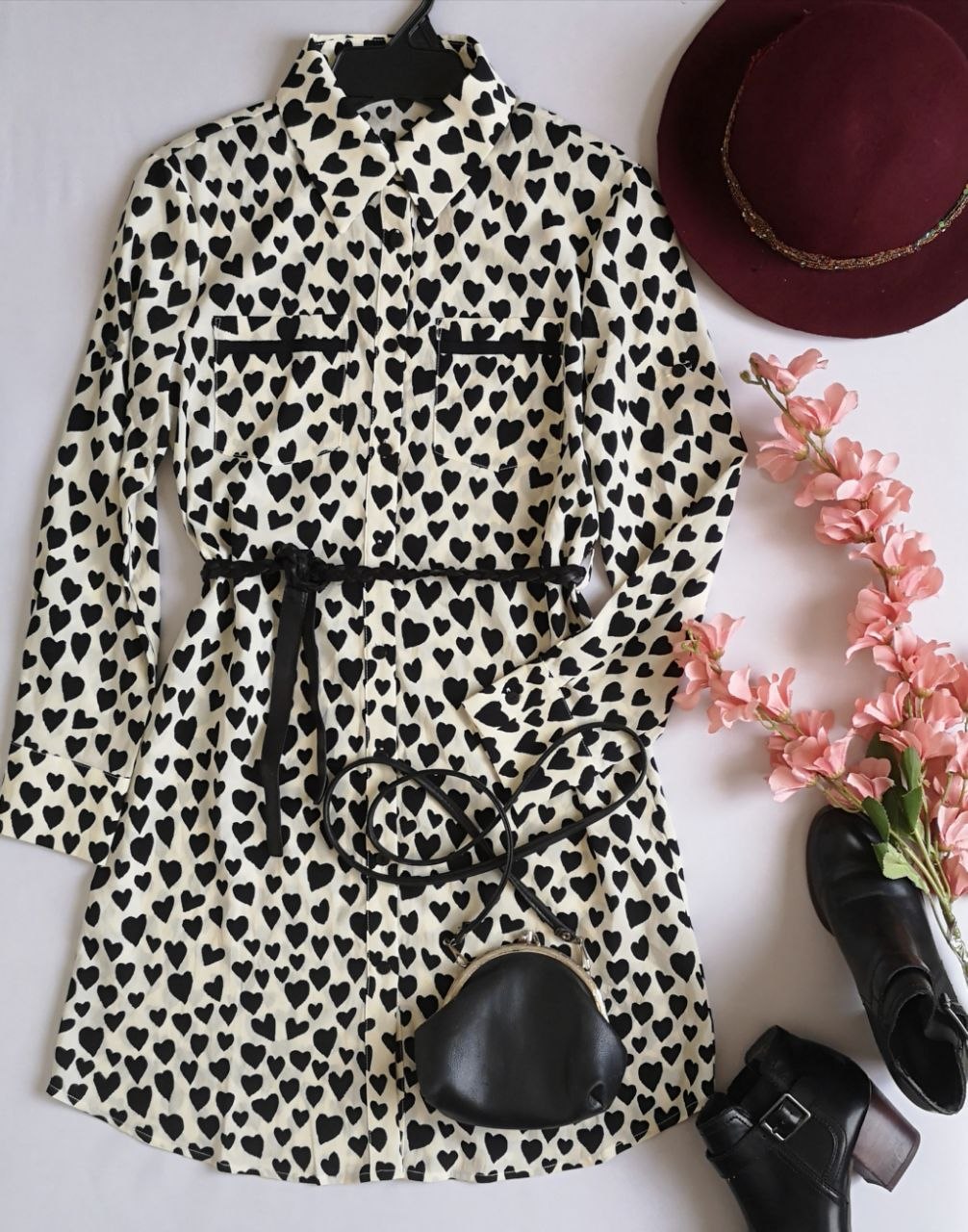 Vestido tipo Camisero incluye cincho